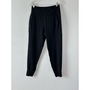 Athleta Venice High Rise Jogger Pants Small Black Tapered‎ Athleisure